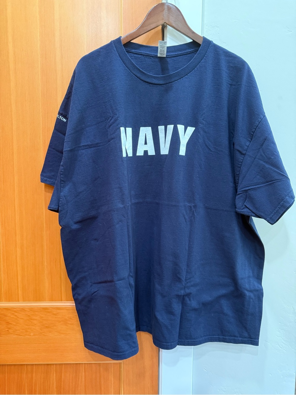 Navy Crew Neck Graphic T-Shirt - Navy